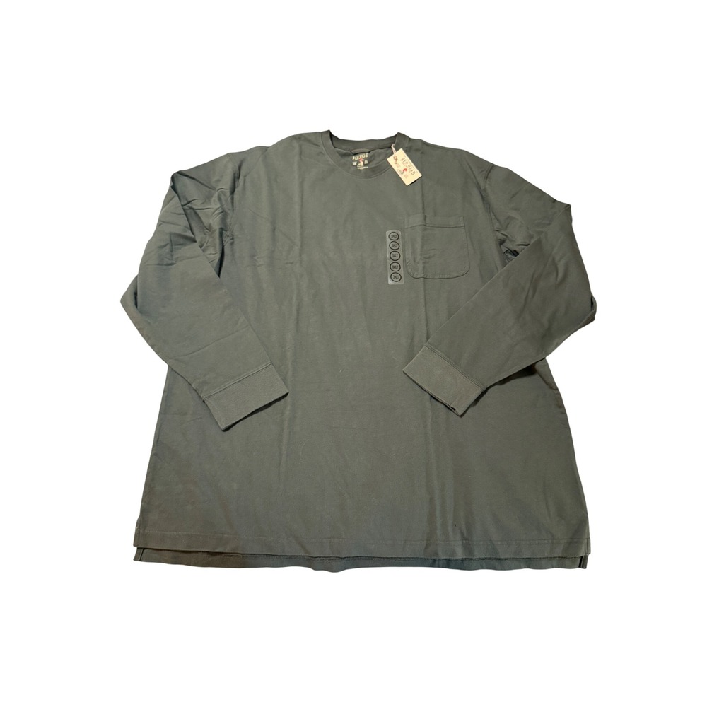 NWT Red Head Brand Co. Olive Green Long Sleeve SZ 3XLT Pocket Shirt 100% Cotton